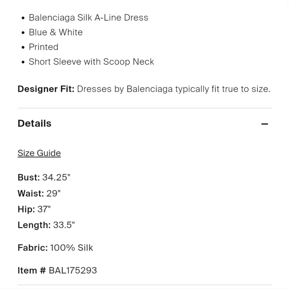 Balenciaga Blue & White Silk Floral Boho Puff Sleeve Dress - Picture 5 of 8